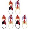 ABOOFAN 12Pcs Chicken Headband Rooster Hair Hoop Headwear Animal Headbands Chicken Costume Hair Band Easter Hallowee Dress-Up Party Supplies view 1