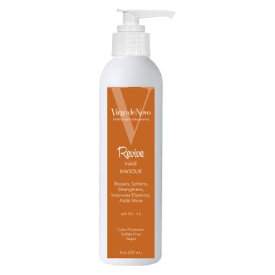 Virgo de Novo Professional Haircare Revive Hair Masque (8 oz) - Revives Damaged, Dry, Color Treated Hair Back to Beautiful Soft Strands, Fully Nourished.