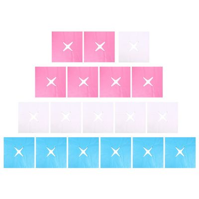 minkissy 300pcs Disposable Face Massage Hollow Pads Ergonomic Cradle Covers for Massage Tables Soft Non-woven Material for Facial Treatments and Options