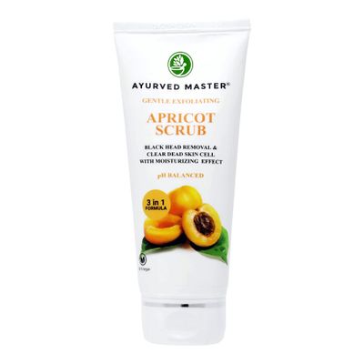 Gentle Exfoliating Apricot Scrub For Black Heads Removal, Clear Dead Skin Cells With Moisturzing Effect | 50GM (Medium)