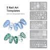 SAGEBIO Nail Art Stamper Clear Silicone Nails Stamping Jelly with Scraper Transparent Visible Body DIY Manicure Nail Art Tool A view 4