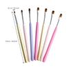 FRCOLOR 16pcs Nail Art Brush for Gel Nails Ergonomic Design Rhinestones and Includes Liner Brush Dotting Pen view 2