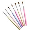 FRCOLOR 16pcs Nail Art Brush for Gel Nails Ergonomic Design Rhinestones and Includes Liner Brush Dotting Pen view 3