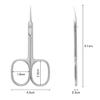 AOMIG Cuticle Scissors, Stainless Curved Blade Multi-purpose Sharp Small Scissors for Grooming, Eyebrow, Eyelash, Nose Hair, Nail, Manicure, Dry Skin view 2