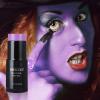 MEICOLY White Purple Face Body Paint Stick 1.06 Oz/pc,Bundle Clown White Makeup Foundation,Purple Eye Black Stick for Sports,Joker Zombie Vampire Skeleton Cosplay Halloween Makeup Stick,2pcs view 3