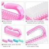 4 Pcs Nail Brush for daily Use - 4 Different Kinds of Fingernail brush with Plastic Handle Nail brush for cleaning Fingernails - Easy to use Nail Scrub brush - Nail Cleaner Nail brushes for Hands Feet view 2