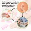 4 Pcs Nail Brush for daily Use - 4 Different Kinds of Fingernail brush with Plastic Handle Nail brush for cleaning Fingernails - Easy to use Nail Scrub brush - Nail Cleaner Nail brushes for Hands Feet view 4