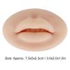 3D Flexible Mouth Silicone Lips, Makeup Lip Practice Skin Fake Skin Realistic Lip Practice Module for Makeup Lips Skin Practice Soft Practice Skin for Tattooing Artists(Dark view 2