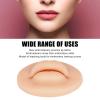 3D Flexible Mouth Silicone Lips, Makeup Lip Practice Skin Fake Skin Realistic Lip Practice Module for Makeup Lips Skin Practice Soft Practice Skin for Tattooing Artists(Dark view 4