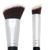 Angled Kabuki Blush Brush + Mini Flat Angle Contouring Makeup Brush - Beauty Junkees Soft Synthetic Bristles for Applying, Blending, Buffing, Sculpting Powder, Liquid, Cream, Minerals, Cruelty Free view 1