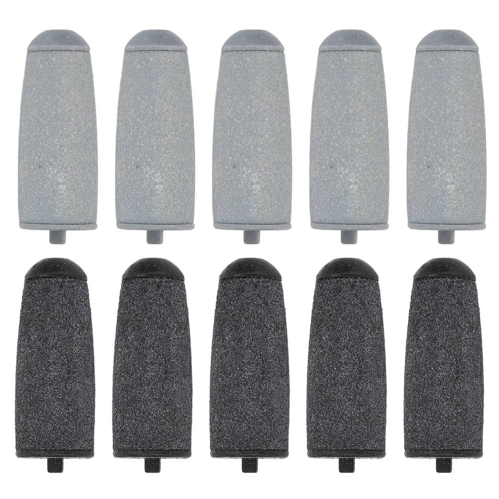 Replacement Rollers, 10 Spare Parts for Coarse Roller Head Replacement Heads for Electric Foot Callus Remover Device Callus Remover Tool Electric Foot Sander