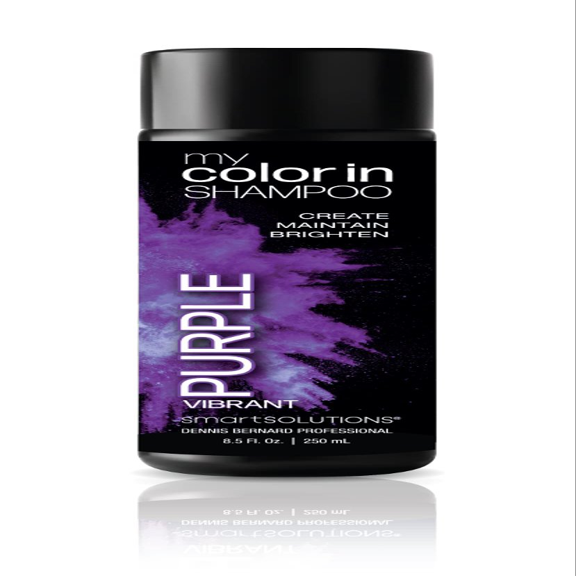 SMART SOLUTIONS MyColorIn Color Depositing Shampoo (Vibrant Purple) - Sulfate & Paraben Free Hair Dye | Made in USA (8 Colors)