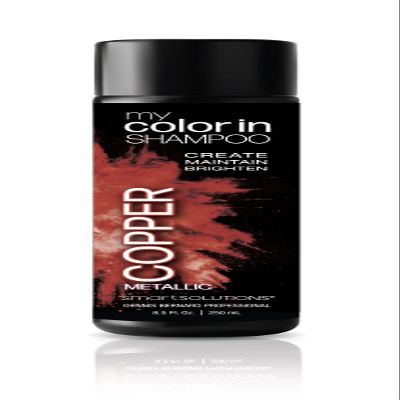 SMART SOLUTIONS MyColorIn Color Depositing Shampoo (Metallic Copper) - Sulfate & Paraben Free Hair Dye | Made in USA (8 Colors)