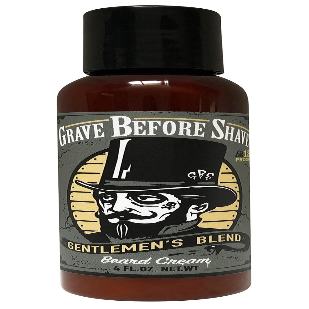 Grave Before Shave Beard Cream 4 oz. bottle (Gentlemen's Blend Bourbon/Sandalwood scent)