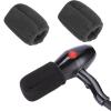 Healvian 2 Pcs Hair Dryer Sponge Diffuser Covers - Sponge Wind Cover,Hair Dryer Diffuser Wind Blower Cover,Universal Hot Sock Diffuser for Even Heat Distribution,Black Hair Dryer Accessories for Salon view 1