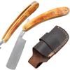 Old Ram Straight Razor | Straight Edge-Razor Red Wood & Bone Handle- Sharp | High Hardness Stainless Steel Cutthroat Straight Edge Blade | Barber Razor (219) view 1