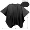 Barber Strong Barber Shears and the Barber Cape Haircut Cover - Black, Barber Apron Regular in Black, Barber Mat - Black, Barber Strong Bundle for Beginners up to Professional Barbers view 2