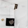 Barber Strong Barber Shears and the Barber Cape Haircut Cover - White 24K Gold, Barber Apron Regular in Black, Barber Mat - Red, Barber Strong Bundle for Beginners up to Professional Barbers view 2