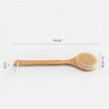Sxdthy Shower Brush,Bristle Bath Brush Long Handle Wooden Bristles Soft Hair Rub Back Shower for Wet or Dry Brushing view 2