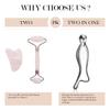 RISSING 4-in-1 Gua Sha Facial Tools: FSAHSA Eligible, Lymphatic Drainage Massager Facial Roller for Wrinkles and Lifting, Stainless Steel Gua Sha Tool for Face (Luxury Box Edition) view 3