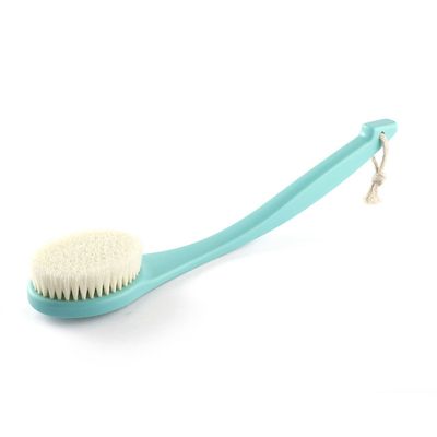 Sxdthy Bath Body Brush, Back Brush Long Handle Dry Exfoliating Brush for Wet or Dry Brushing (Color : Blue)