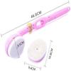 Sxdthy Body Back Brush Silicone Bath and Body Brush with Long Handle Scrubber Scrub Washer for Wet or Dry Brushing (Color : Pink) view 2