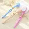 Sxdthy Body Back Brush Silicone Bath and Body Brush with Long Handle Scrubber Scrub Washer for Wet or Dry Brushing (Color : Pink) view 3
