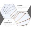 2pcs U Shaped Hair Fork Side Hairpin 4 Prong Hair Updo Bun Hairpin Sticks Alloy Hair Clips Grips Hair Styling Accessories for Women Girls view 3