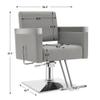 BarberPub Classic Recline Hydraulic Barber Chair Salon Spa Chair Hair Styling Beauty Equipment 3021 (Grey) view 2