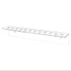 Marketing Holders Acrylic Scissor Organizer Shear Display Clear Professional Wall Rack with 12 Holes for Barber Shops Salons Spas and Groomers Hanging Hardware Included view 3