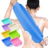 Lounsweer 7 Pieces Exfoliating Back Scrubber for Shower with Handles Nylon Back Exfoliator Washers Stretchable Pull Strap Exfoliating Loofah Washcloth for Women Men Body Deep Cleaning Massages view 1