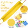 Lounsweer 7 Pieces Exfoliating Back Scrubber for Shower with Handles Nylon Back Exfoliator Washers Stretchable Pull Strap Exfoliating Loofah Washcloth for Women Men Body Deep Cleaning Massages view 3
