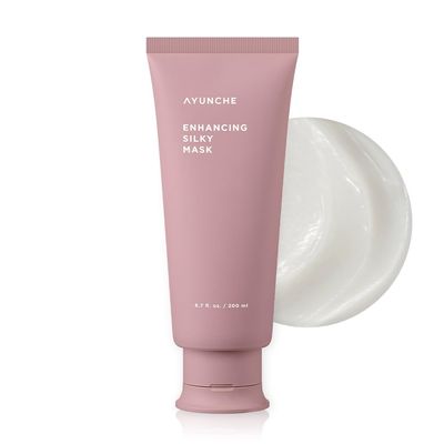 AYUNCHE Enhancing Silky Hair Mask 6.7 fl. oz. (200ml) [For Dyed & Damaged Hair] | Nourishing & Smoothing Deep Conditioner with Camellia Oil | Korean Salon Brand