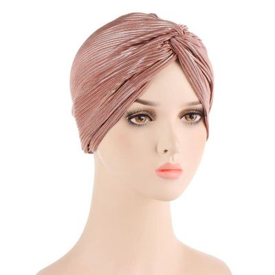 2 Pcs African Nigeria Turban Hat Elegant Headtie Headband Turban Head Scarf Head-Wrap Cap Brand Hijab Hats - 2 PCS