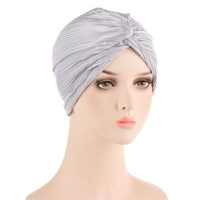 2 Pcs African Nigeria Turban Hat Elegant Headtie Headband Turban Head Scarf Head-Wrap Cap Brand Hijab Hats - 2 PCS