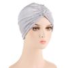 2 Pcs African Nigeria Turban Hat Elegant Headtie Headband Turban Head Scarf Head-Wrap Cap Brand Hijab Hats - 2 PCS view 1