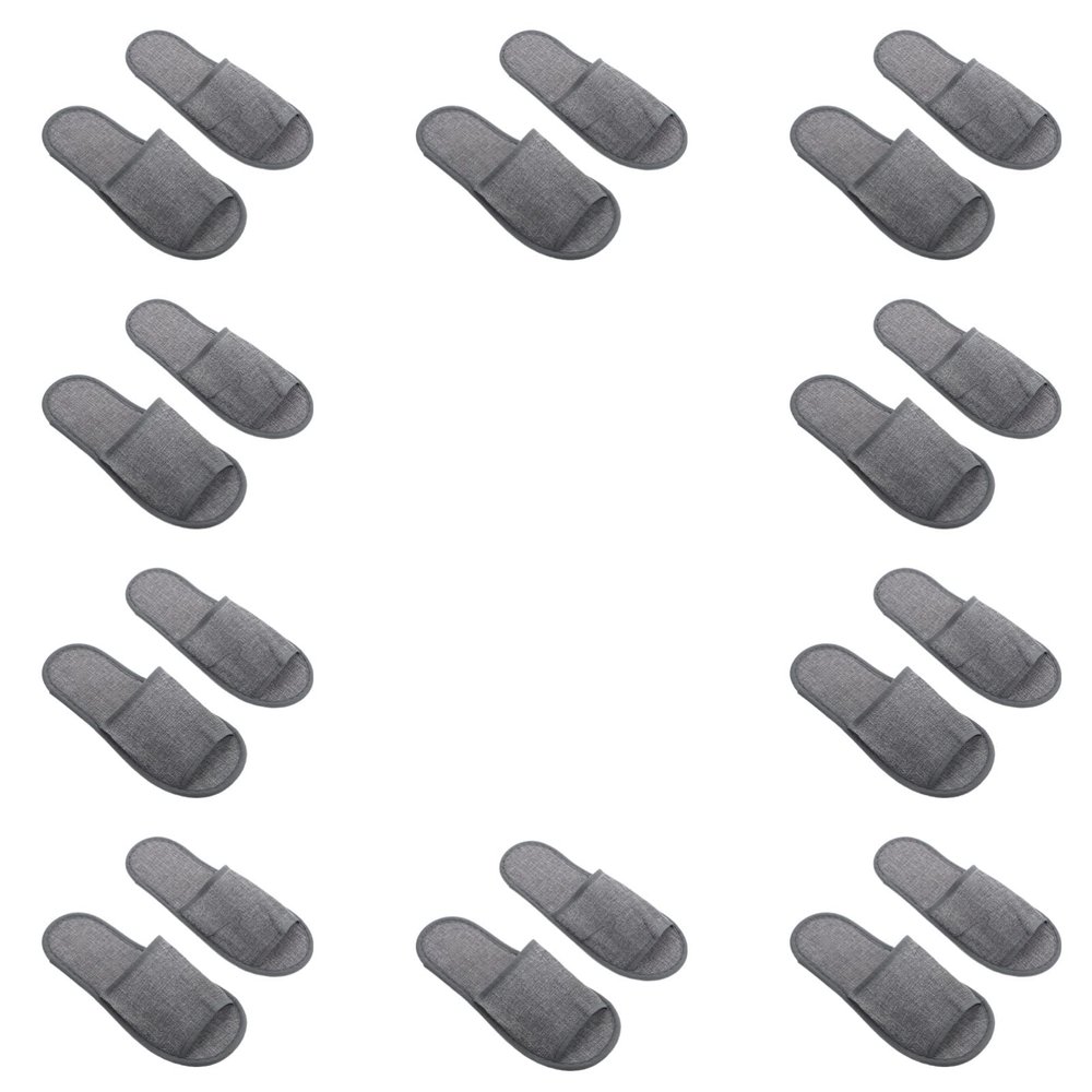 Cabilock 10pairs Disposable Skid Guest Slippers Soft Lightweight Spa Footwear for Home Hotel Travel of Comfortable Closed-toe Slippers