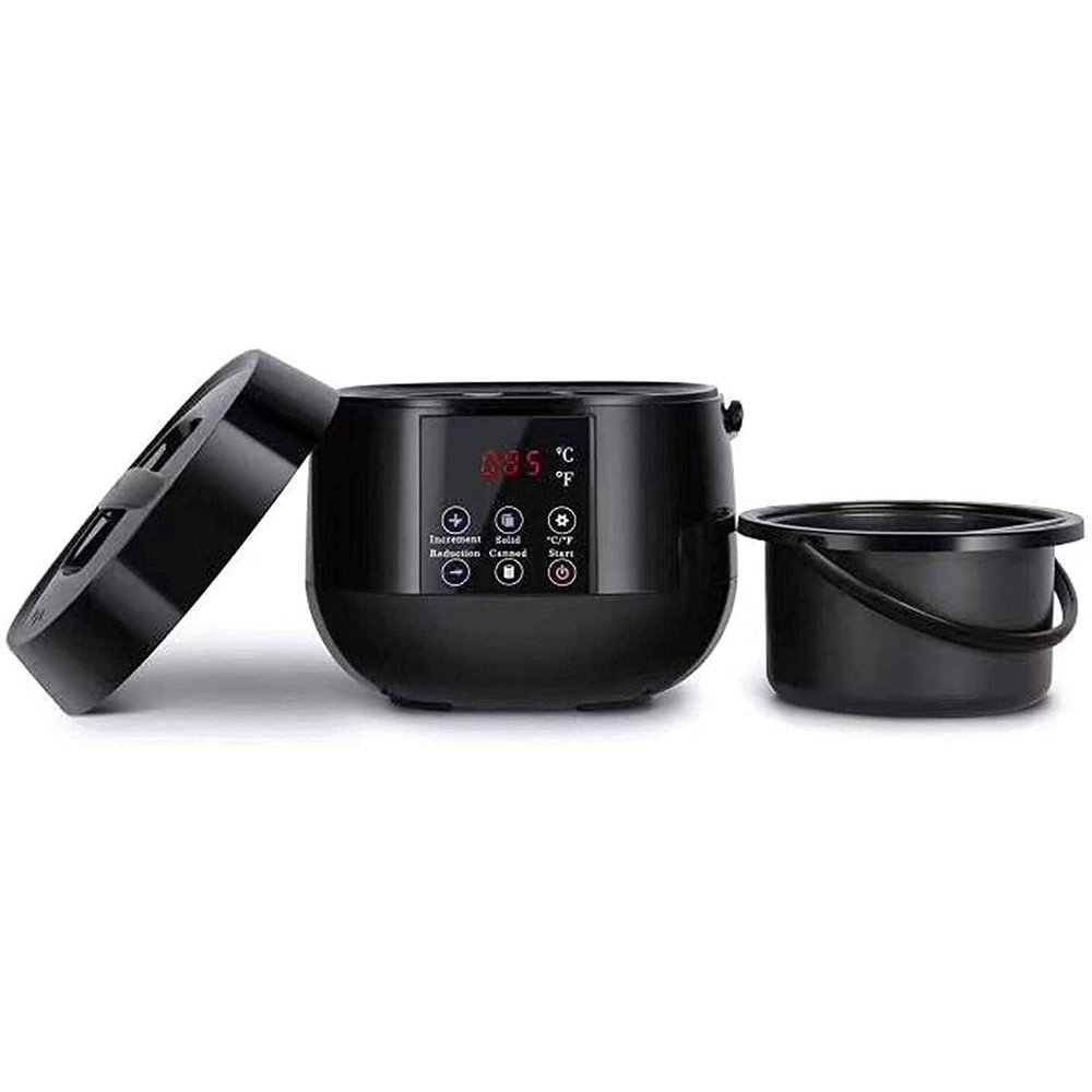 Feiyx Wax Warmer for Hair Removal - Wax Machine for Hair Removal with LED Display Wax Pot,500Ml Wax Heater, Hair Removal Wax Therapy Machine, Adjustable Temperature,Bottom Heating,Hot waxing melts, fa