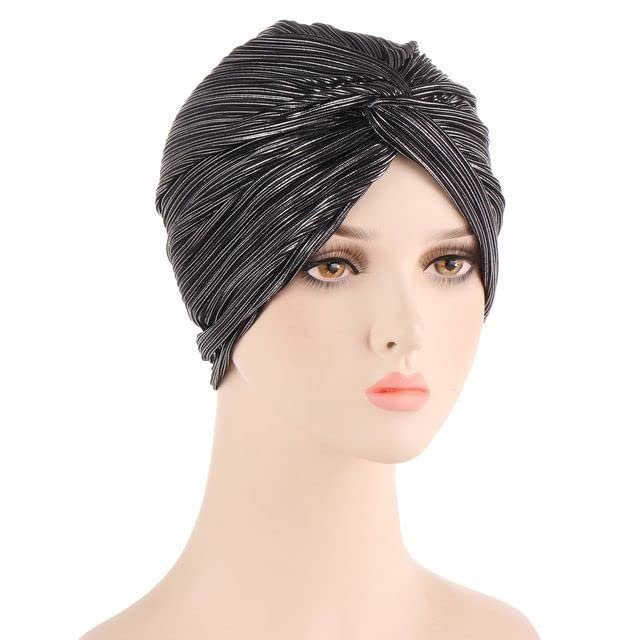 2 Pcs African Nigeria Turban Hat Elegant Headtie Headband Turban Head Scarf Head-Wrap Cap Brand Hijab Hats - 2 PCS