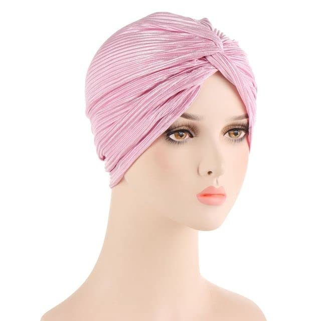 2 Pcs African Nigeria Turban Hat Elegant Headtie Headband Turban Head Scarf Head-Wrap Cap Brand Hijab Hats - 2 PCS