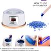 Liusj JUnst Feiyx Waxing Kit, Digital Wax Machine- Multi-Function Beauty Wax Machine, Led Display, Portable Inner Tank, Prevent Scalding, Adjustable Temperature,for Eyebrow, Facial, Armpit, Bikini view 4