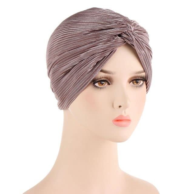 2 Pcs African Nigeria Turban Hat Elegant Headtie Headband Turban Head Scarf Head-Wrap Cap Brand Hijab Hats - 2 PCS