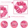 IVARYSS Pink Scrunchies, Premium Velvet Soft Hair Scrunchy Bulk, Solid Colors Thick Elastic Bands, Hair Accessories for Women and Girls, 12 Pack view 2