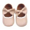 Boots for Kids Sole Infant Shoes Party Infant Princess Bowknot Shoes Crib Dress Girls Rubber Wedding for First Walking Toddler Baby Boots Snow Boots Babies Girl Beige view 3