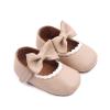 Boots for Kids Sole Infant Shoes Party Infant Princess Bowknot Shoes Crib Dress Girls Rubber Wedding for First Walking Toddler Baby Boots Snow Boots Babies Girl Beige view 4