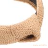 minkissy 2pcs Woven Knotted Hairband for Women Raffia Decorative Headband for Parties and Festivals Comfortable and Stylish Hair Accessories Lightweight and Skin-friendly Design view 2
