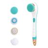 Sxdthy Shower Brush for Body,Electric Shower Brush Rechargeable Rotating Long Handle Back Scrubber Suitable for Wet or Dry Brushing (Color : Blue) view 1