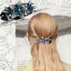 6 Pack Rhinestone Double Flower Hair Clip for Women Girls, Crystal Duckbill Clip Hairpin with Teeth Non-Slip Women Elegant Hair Dovetail Clips for Thick Long Hair Accessories view 4