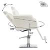 BarberPub Classic Recliner Leathern Barber Chair Antique Heavy Duty Hair Spa Salon Styling Beauty Equipment 3125(Champagne) view 2