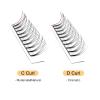 QUEWEL Premade Lash Fans, 4D Premade Fans Eyelash Extensions 0.07mm Thickness C Curl 9mm Volume Lash Extensions Short Stem Pre Made Fans Eyelash Extensions(4D 0.07C 9mm) view 2